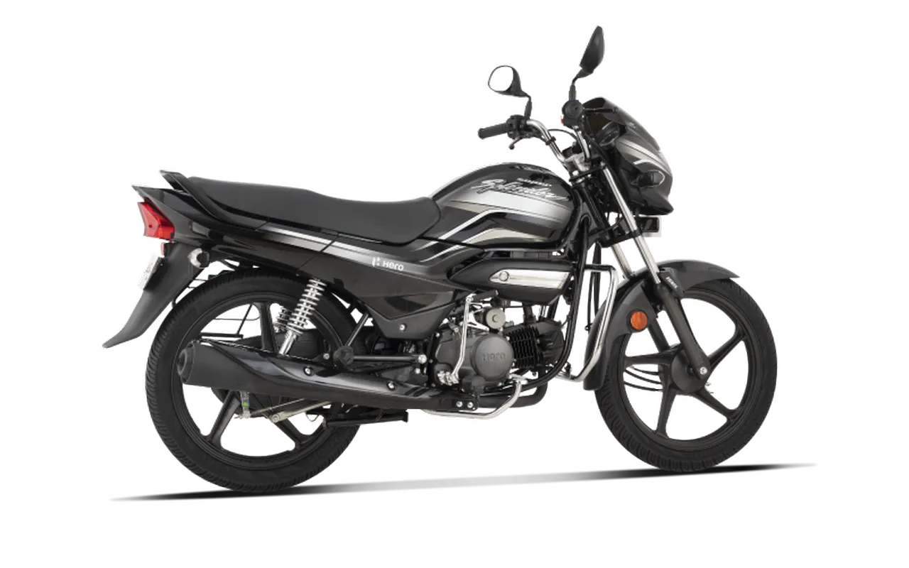 Hero Super Splendor Black with Grey