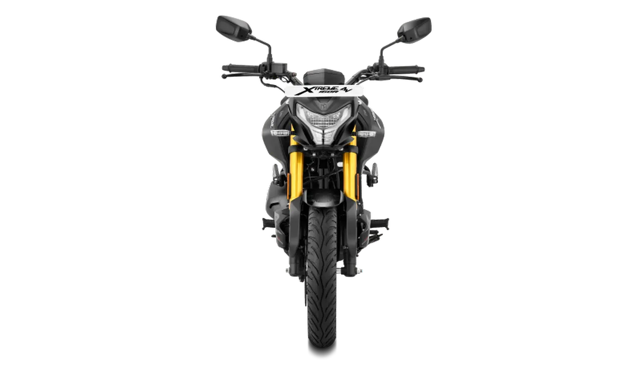 Hero Xtreme 160R 4V Matte Slate Black Front