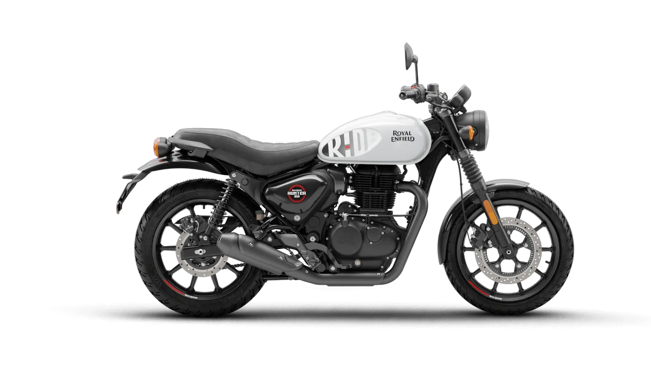 Royal Enfield Hunter 350 Dapper White