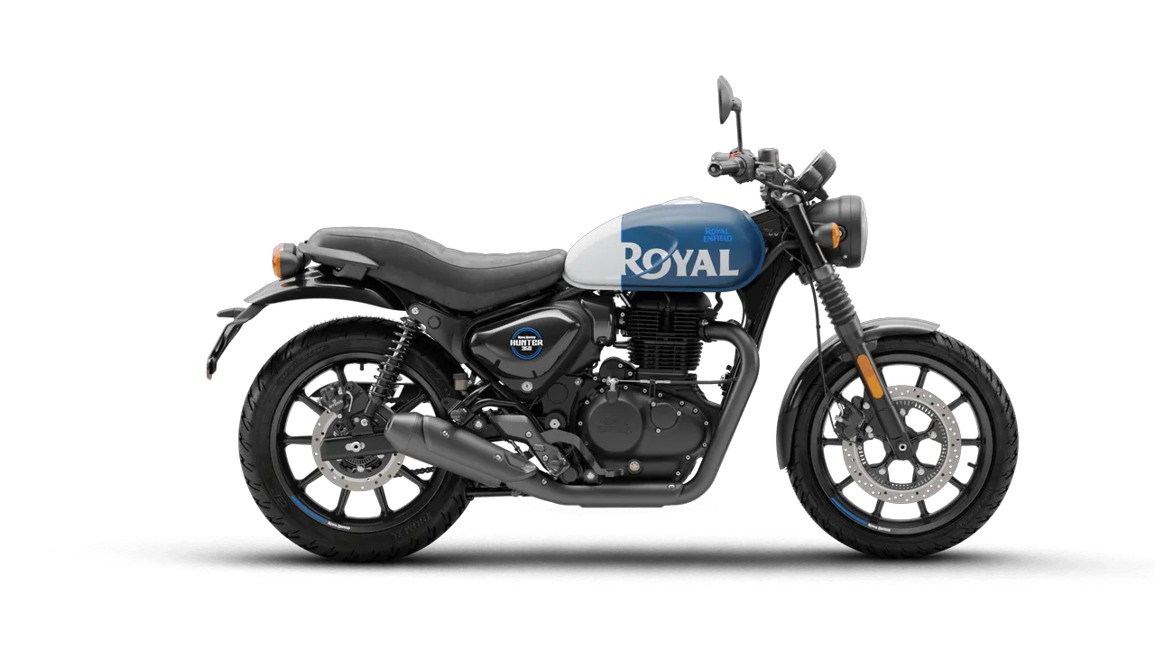 Royal Enfield Hunter 350 Rebel Blue