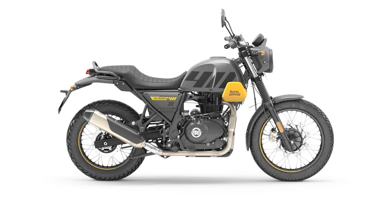 Royal Enfield Scram 411 Graphite Yellow